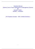 Solutions Manual Optimal Control Theory Applications to Management Science By Suresh P&period; Sethi&comma; Gerald L&period; Thompson