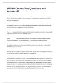 USPAP Course Test Questions and Answers