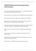 USPAP McKissock Exam Questions and Answers