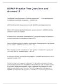 USPAP Practice Test Questions and Answers