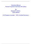 Solutions Manual Rocket Propulsion Elements 9th Edition by George P&period; Sutton&comma; Oscar Biblarz