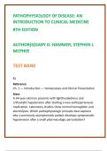 Pathophysiology of Disease Test Bank &lpar;8th Ed&rpar; &vert; Hammer & McPhee &vert; Case-Based Clinical MCQs