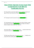 Class D Water Operator License Exam TCEQ &vert; Comprehensive Exam Q&A For Certification Success