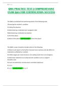 QMA PRACTICE TEST &vert; COMPREHENSIVE EXAM Q&A FOR CERTIFICATION SUCCESS