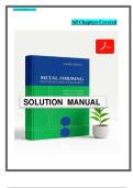 Solution Manual Metal Forming Mechanics and Metallurgy 4th edition