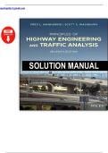 Solution Manual for Principles of Highway Engineering and Traffic Analysis 7th Edition by &lpar;Mannering&comma; 2021&rpar; &ndash; Covers Chapters &lpar;2 - 8&rpar;
