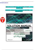 Solutions for Principles of Physics Extended&comma; International Adaptation 12th Edition Halliday & Resnick - All 44 Chapter &plus; Answer Keys Included