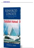 Solutions Manual for Reinforced Concrete&colon; A Fundamental Approach &lpar;6th Edition&comma; 2009&rpar; by Nawy &ndash; Complete