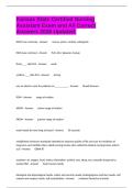 Kansas State Certified Nursing Assistant Exam and All Correct Answers 2026 Updated&period;