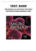 Microbiology&colon; An Introduction &lpar;13th Edition&rpar; by Tortora & Funke &ndash; Chapters 1&ndash;28 Complete Test Bank