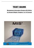 Management Information Systems&comma; 9th Edition by Hossein Bidgoli &ndash; Test Bank &lpar;Chapters 1&ndash;14&rpar;