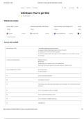 CSO Exam &lpar;You-ve got this&rpar;  Most Recent exam COMPLETE &lpar;2025&rpar; EXAM Questions and Answers &lpar;Verified Answers&rpar; &lpar;Latest Update 2025&rpar; UPDATE&excl;&excl;  