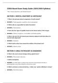 CODA Board Exam Study Guide &lpar;2025&sol;2026 Syllabus&rpar; &ast;100&plus; Practice Questions with Model Answers&ast;