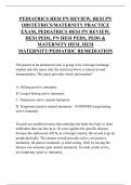 PEDIATRICS HESI PN REVIEW&comma; HESI PN OBSTETRICS&sol;MATERNITY PRACTICE EXAM&comma; PEDIATRICS HESI PN REVIEW&comma; HESI PEDS&comma; PN HESI PEDS&comma; PEDS & MATERNITY HESI&comma; HESI MATERNITY&sol;PEDIATRIC REMEDIATION  QUESTIONS AND ANSWERS 2026