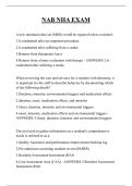 NAB NHA EXAM QUESTIONS AND ANSWERS 2026