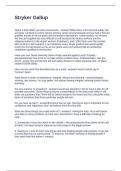 Stryker Gallup Questions and Answers Graded A&plus;
