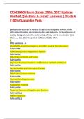 CON 3990V Exam &lpar;Latest 2026&sol; 2027 Update&rpar; Verified Questions & correct Answers