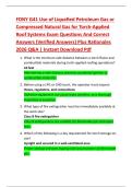 FDNY G41 Use of Liquefied Petroleum Gas or  Compressed Natural Gas for Torch-Applied  Roof Systems Exam Questions And Correct  Answers &lpar;Verified Answers&rpar; Plus Rationales  2026 Q&A &vert; Instant Download Pdf