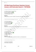 ATI Med-Surg Final Exam Study Guide &vert; Updated Practice Questions & Rationales A&plus; 2025&ndash;2026