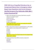 FDNY G24 Use of Liquefied Petroleum Gas or  Compressed Natural Gas in Emergency Indoor  Repair Exam Questions And Correct Answers  &lpar;Verified Answers&rpar; Plus Rationales 2026 Q&A &vert;  Instant Download Pdf 