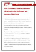 CITI Trainings&colon; Conflicts of Interest &lpar;RCR-Basic&rpar; Quiz Questions and Answers 100&percnt; Pass