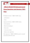 UWorld NCLEX-PN Rationale-based Exam Questions and Answers 100&percnt; Pass