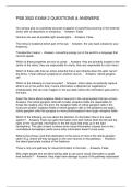 PSB 3002 EXAM 2 QUESTIONS & ANSWERS