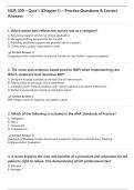 NUR 300 Quiz 1 &lpar;Chapter 1&rpar; 2025&sol;2026 &vert; Practice Questions & Verified Answers 