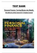 Personal Finance&colon; Turning Money into Wealth Test Bank &ndash; 9th Edition by Arthur Keown&comma; Chapters 1&ndash;17 &ndash; complete practice questions