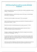 HUD Housing Exam with accurate detailed solutions
