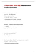 JP Exam Study Guide &lpar;MRT&rpar; Exam Questions And Correct Answers