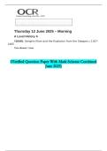2025 A Level History A Y204&sol;01 Genghis Khan and the Explosion from the Steppes c&period;1167&ndash;1405  &lpar;Verified Question Paper With Mark Scheme Combined June 2025&rpar;