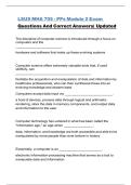 LSUS MHA 705 - PPs Module 2 Exam Questions And Correct Answers&vert; Updated