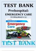 Test Bank for Prehospital Emergency Care&comma; 11e &lpar;Mistovich et al&period;&rpar; complete questions&sol;answers &lpar;well elaborated&rpar;