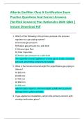 Alberta Gasfitter Class A Certification Exam  Practice Questions And Correct Answers  &lpar;Verified Answers&rpar; Plus Rationales 2026 Q&A &vert;  Instant Download Pdf 