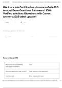 GW Associate Certification - InsuranceSuite 10&period;0 Analyst Exam Questions Answers &vert; 100&percnt; Verified solutions &vert;