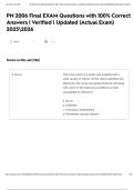 PN 2006 Final EXAM Questions with 100&percnt; Correct Answers &vert; Verified &vert; Updated &lpar;Actual Exam&rpar; 20252026