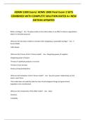 ADMN 1000 Exam&sol; ADMS 1000 Final Exam 2 SETS COMBINED WITH COMPLETE SOLUTION RATED A&plus; NEW EDITION UPDATED
