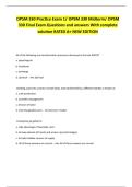 OPSM 330 Practice Exam 1&sol; OPSM 330 Midterm&sol; OPSM 330 Final Exam Questions and answers With complete solution RATED A&plus; NEW EDITION 