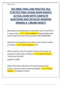 SDS NBRC FINAL AND PRACTICE &lpar;ALL  PTACTICE FINAL EXAM&rpar; EXAM NEWEST  ACTUAL EXAM WITH COMPLETE  QUESTIONS AND DETAILED ANSWERS  GRADED A &vert; BRAND NEW&excl;&excl;&excl;