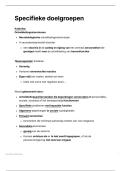 Specieke doelgroepen samenvatting