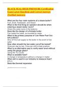 BLACK SEAL HIGH PRESSURE Certification Exam Latest Questions and Correct Answers &lpar;Verified Answers&rpar;&period;