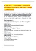 CON 3990V Certification Exam Latest Questions and Correct Answers &lpar;Verified Answers&rpar; 2025
