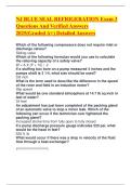 NJ BLUE SEAL REFRIGERATION Exam 3 Questions And Verified Answers 2025&lpar;Graded A&plus;&rpar; Detailed