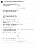 CWI Welding Inspection Technology &sol; Module 1 Study Guide &sol; Score 100&percnt; &sol; 2025 AWS Certification Prep