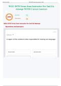 WGU D570 Terms from Instructor For 2nd OA Attempt WITH Correct Answers