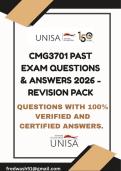 CMG3701 PAST EXAM QUESTIONS & ANSWERS 2026 - REVISION PACK