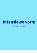 Flashcards for intensiewe vorm