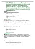 WGU D072 &ndash; Fundamentals for Success in Business &lpar;Fully Updated 2026&rpar; &vert; 190&plus; OA Practice Questions with Verified Answers & Detailed Rationales &vert; Business Concepts&comma; Management Principles&comma; Leadership&comma; Communication&comma; Strategic Planning&comma; Decision-Making&comma; Ethic