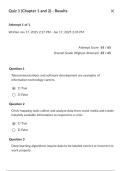 WLU - CP102 Quiz 1 &lpar;Chapter 1 and 2&rpar; - Results &colon; Attempt Score 65 &sol; 65&period;